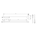 Euro Art Push Bar Silver finish