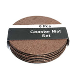 Coaster Mat Set Round (6 Pieces)