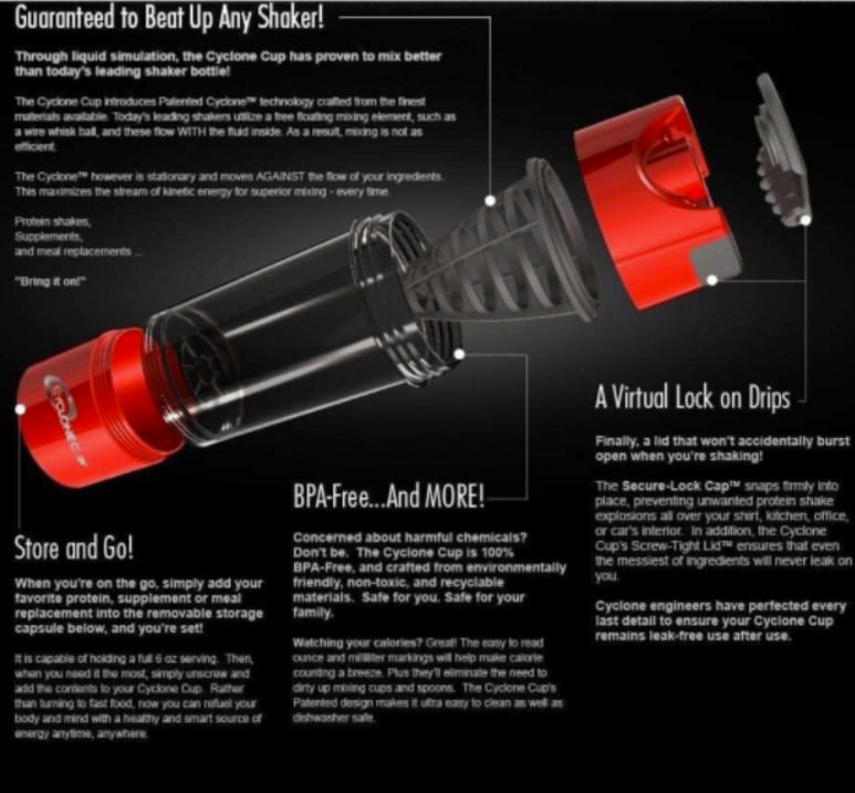 Protein Shaker bottle