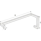 Square Towel Bar With Handle