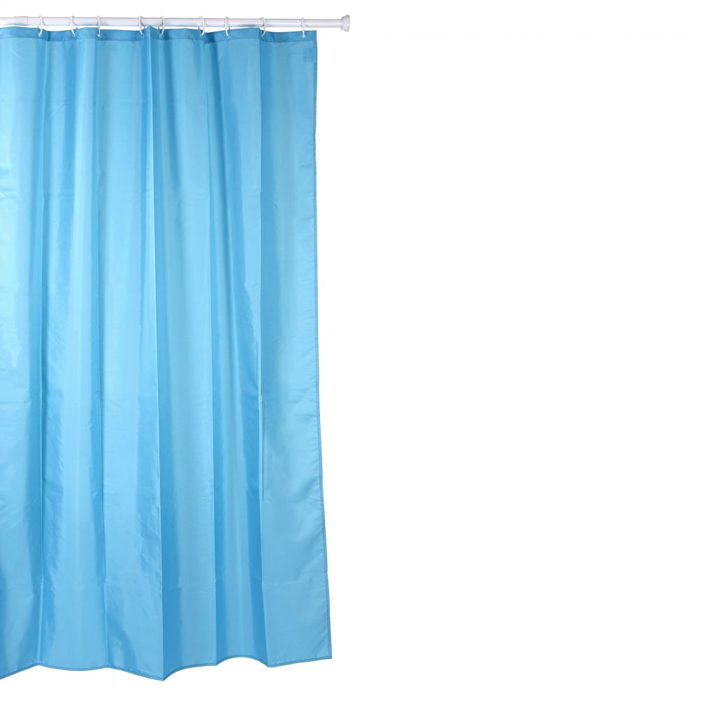 Tatay Shower Curtain, 220 X 200, Polyester, Blue
