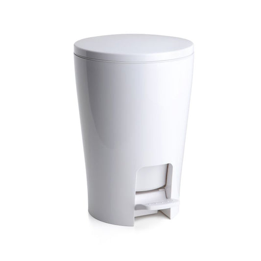 White Bathroom Bin