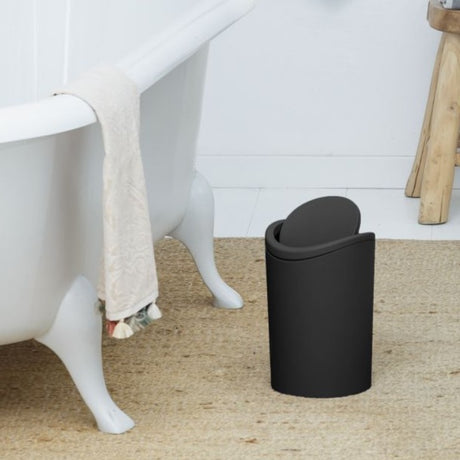 Swing Bath Bin Standard 6L Black