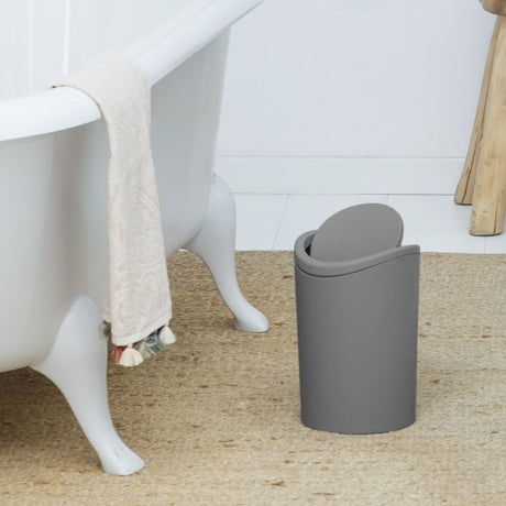 Swing Bath Bin Standard 6L Grey