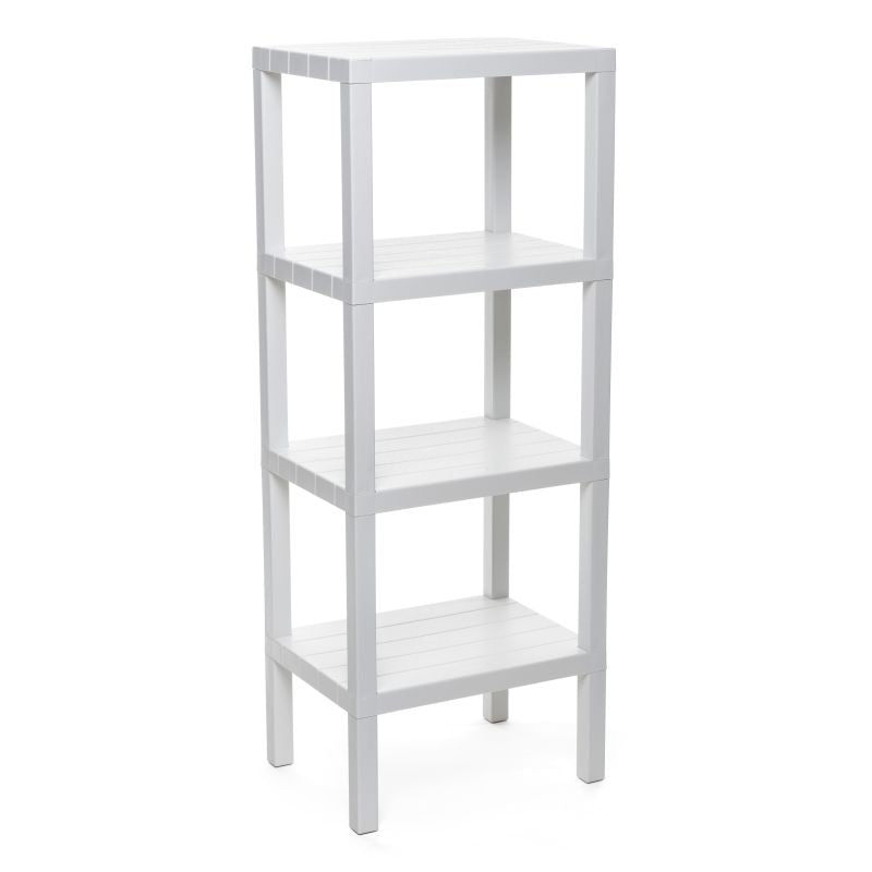 Rectangular Rack Lombok 4 Levels White
