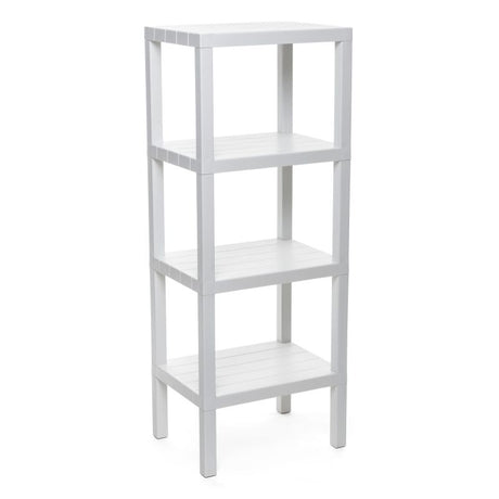 Rectangular Rack Lombok 4 Levels White