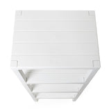 Rectangular Rack Lombok 4 Levels White