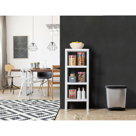 Rectangular Rack Lombok 4 Levels White