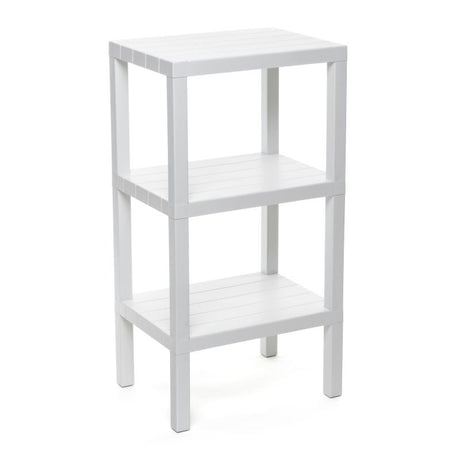 Rectangular Rack Lombok 3 Levels White