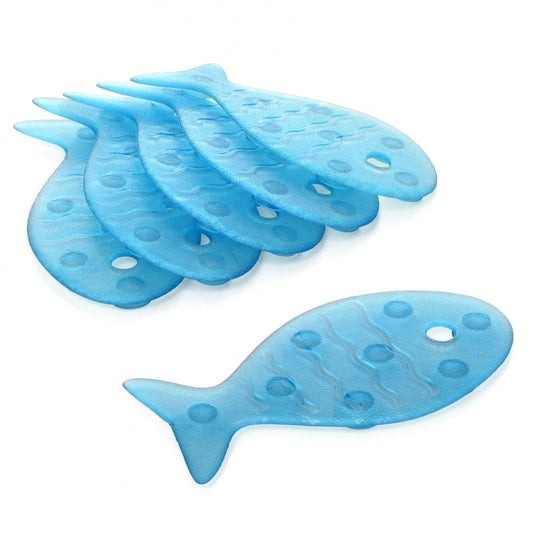 Anti-slip Bathtube Stickers Fish Blue