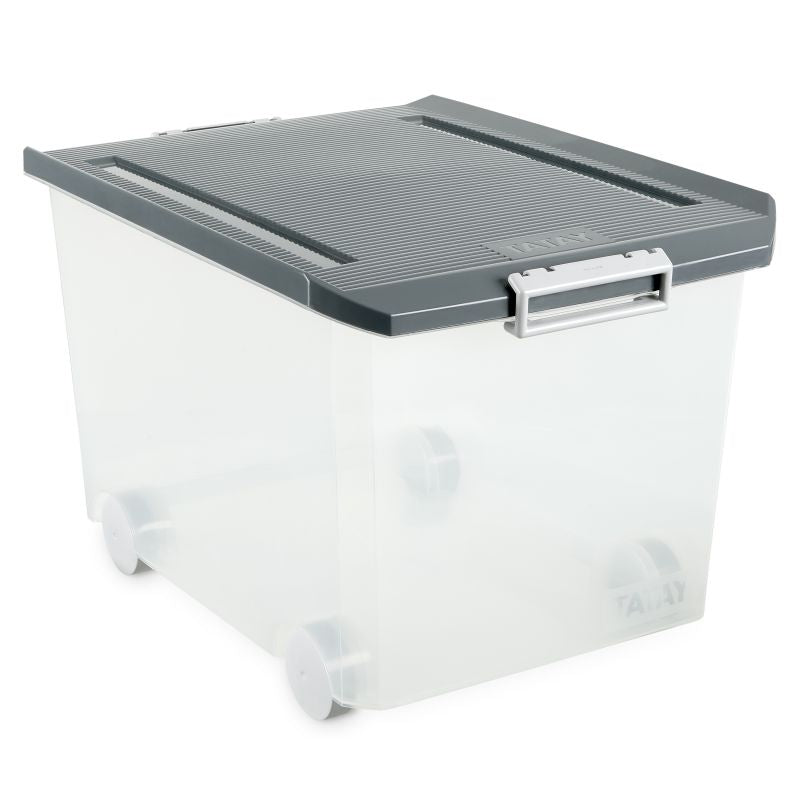 Storage Box with Wheels 60L. Grey