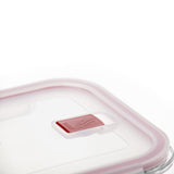 Hermetic Glass Container Cook & Eat 1.1L Red