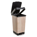 Pedal Bin 25L Deco Wood