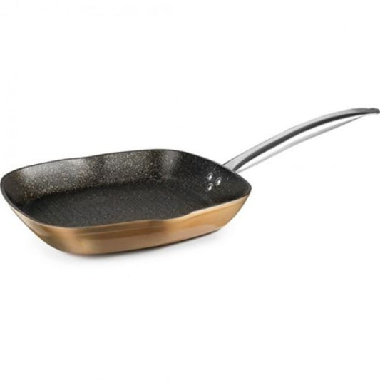 Natura Copper Non-Stick Square Grill Pan, 28cm