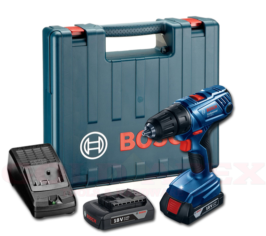 Bosch Cordless Driver Drill, 1/2”, 13mm, 18.0V, 1.5Ah, 54N.m, VSR-2, T. Setting, Li-ion, Ex. Battery