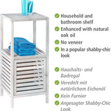 Shelving unit with door Norway natural white