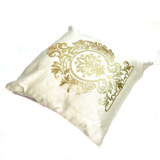 White Green Cushion Cover 18"